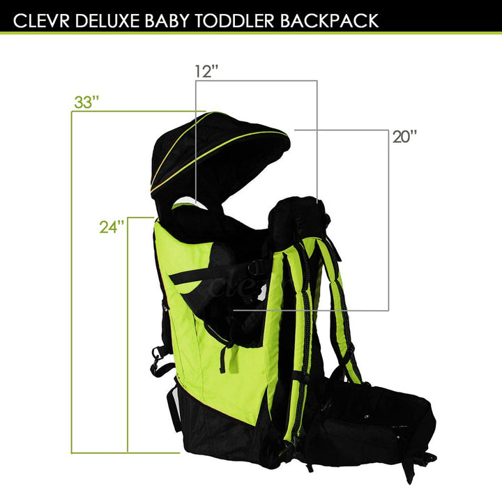 plus Deluxe Adjustable Baby Carrier Outdoor Hiking Child Backpack Camping