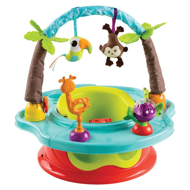 Summer by  Deluxe Superseat, Wild Safari, Fun Baby Seat for Sitting Up, Playtime, and Meals, Ages 4 Months to 4 Years