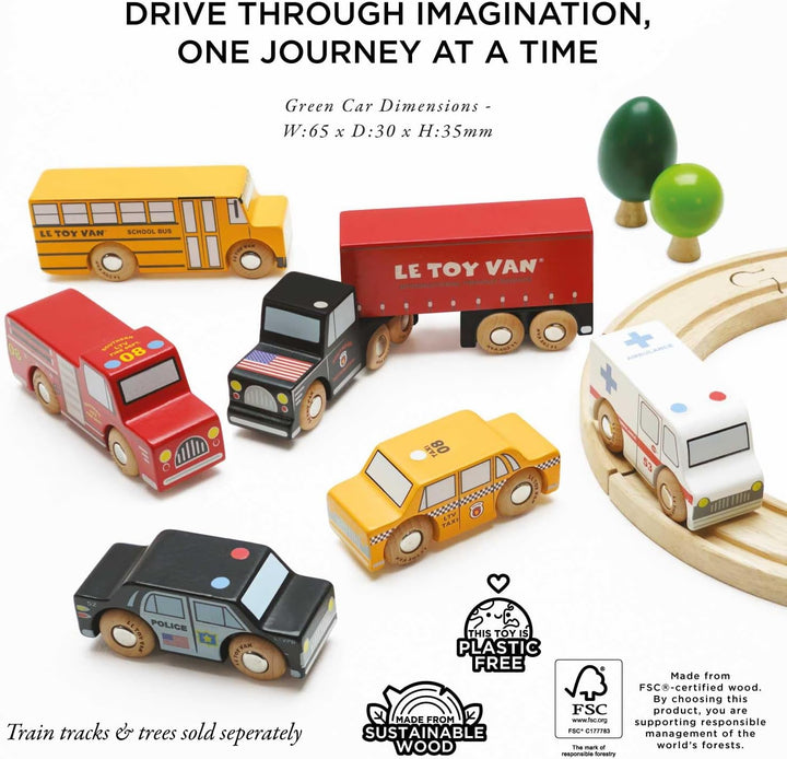 New York Car Set Premium Wooden Toys for Kids Ages 3 Years & Up