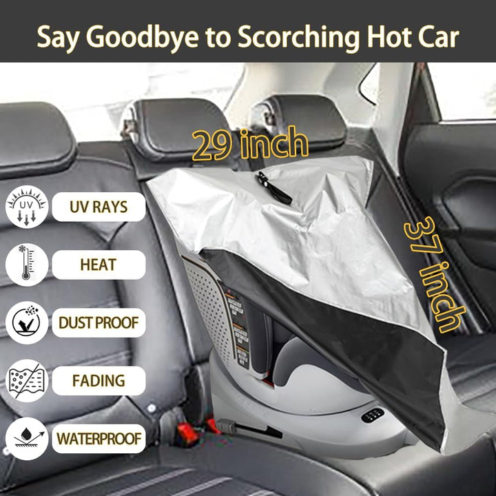 Car Seat Sun Shade Cover Baby Car Seat Cooler Infant Car Seats Heat Protector Keeps Your Toddler Baby Seat at a Cool Temperat