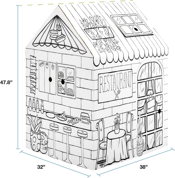 at Play Color in Treats N' Eats Playhouse, Cardboard Playhouse and Life Size Craft Activity for Kids and Families