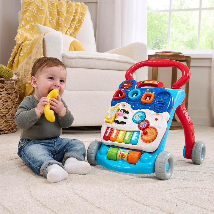 Sit-To-Stand Learning Walker (Frustration Free Packaging), Blue