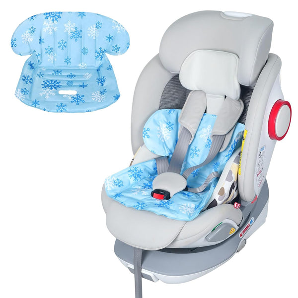Car Seat Cooling Pad with Waterproof Liner, Gel Car Seat Cooler Pad for Babies Summer, Potty Training Protector Mat Cushion for Carseats and Strollers, Easy to Clean, Reversible, Cool Blue