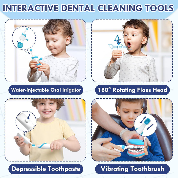 Doctor Kit for Toddlers 3-5, Kids Dentist Play Set, Toys for 4+ Year Old Girls Boys, Pretend Play for Toddlers 2-4, Kids Doctor Playset, Medical Kits for Boys 3+