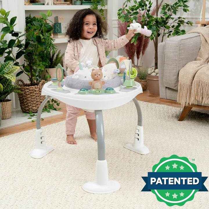 Spring & Sprout 2-In-1 Baby Activity Center Jumper and Table with Infant Toys - Ages 6 Months +, First Forest