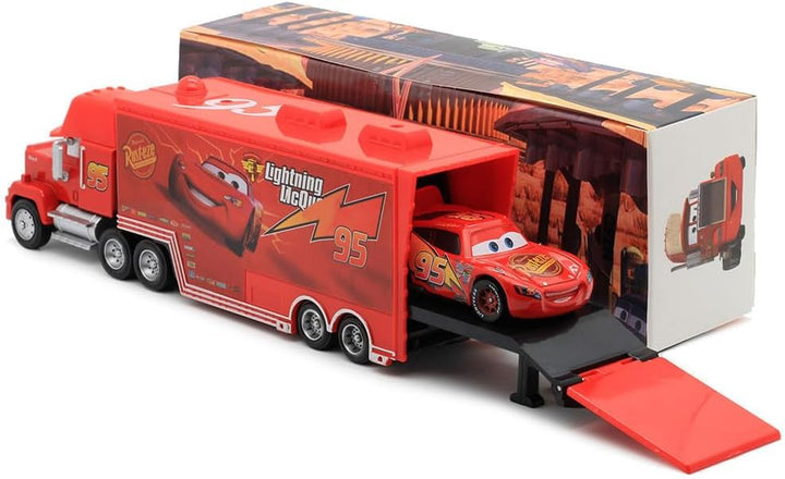 Car 2 3 Toys, Truck and Car Set, Movie Car, Metal and Plastic Material, Children'S Christmas and Birthday Gifts (Mack Truck Uncle)