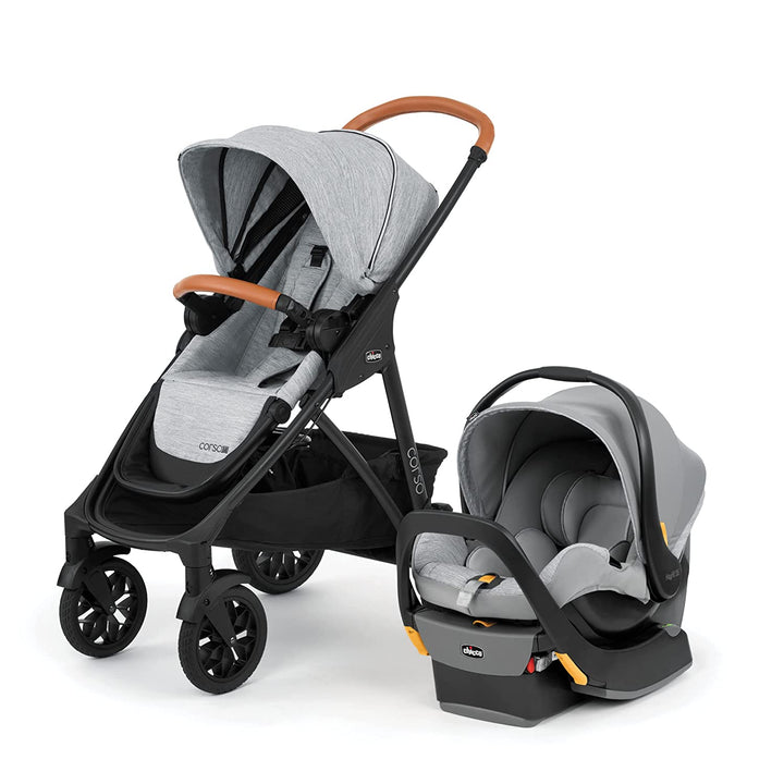 Corso LE Modular Travel System, Corso LE Stroller with Keyfit 35 Infant Car Seat and Base, Stroller and Car Seat Combo, Infant Travel System | Veranda/Grey