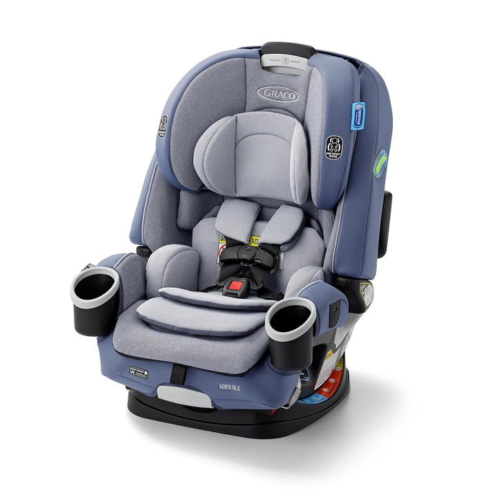 4Ever DLX 4-In-1 Car Seat, Charlie | Infant to Toddler Car Seat, with 10 Years of Use | Rear-Facing, Forward-Facing and Booster Modes | Safe, Comfortable and Convenient