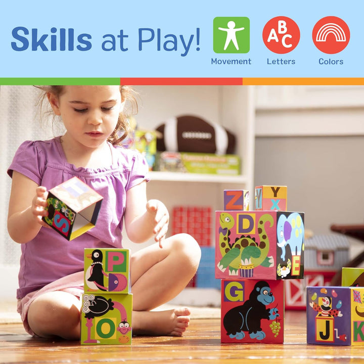 Deluxe 10-Piece Alphabet Nesting and Stacking Blocks - FSC Certified