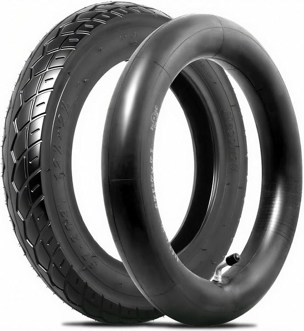 12 1/2 X 2 1/4 Inner Tube and Tire, Heavy Duty Thorn Resistant 12.5'' X 1.75/2.15 Front Wheel Inner Tire Set Compatible with BOB Stroller Revolution Se Pro Flex Jogging Duallie Stroller