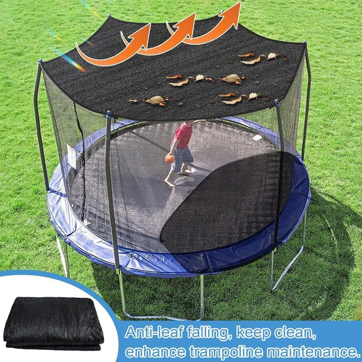Trampoline Shade Cover, Top Shade for 12FT 14FT Trampoline with Straight Pole, 90% Sunblock Mesh for Outdoor