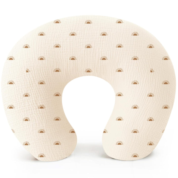 Muslin Nursing Pillow Covers, 100% Cotton Soft & Adorable Covers for Breastfeeding Pillows, Slipcovers for Newborn Baby Boys & Girls