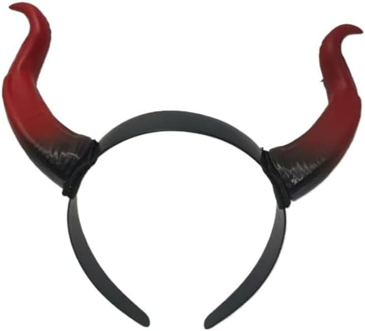 Devil Horns Headband Halloween Hairband, Cosplay Costume Hair Hoop, Hair Accessory for Halloween Parties, Rave