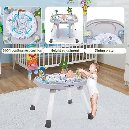 Baby Activity Center: Interactive Play Center with 3-Stage Grow-With-Me Functionality, 4Mo+, Explore & More