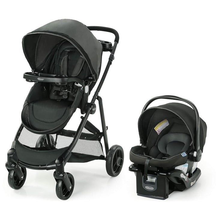Modes Pramette Travel System | Stroller & Car Seat Combo | 3-In-1 Stroller Modes | Includes  Snugride 35 Infant Car Seat | Ellington