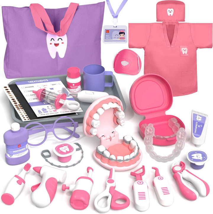 Doctor Kit for Toddlers 3-5, Kids Dentist Play Set, Toys for 4+ Year Old Girls Boys, Pretend Play for Toddlers 2-4, Kids Doctor Playset, Medical Kits for Boys 3+