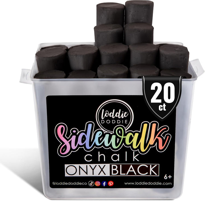 Sidewalk Chalk for Kids - 50 Count, 12 Multicolor Jumbo Sticks - Non-Toxic & Washable Bulk Chalk Pack in Reusable Bucket - Easy Grip for Vibrant Outdoor Kids Activities