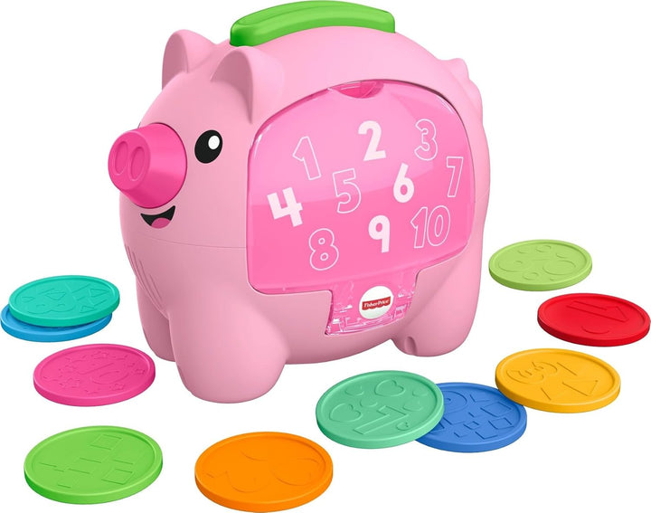 Baby Musical Toy Laugh & Learn Count & Rumble Piggy Bank with Songs & Motion for Infants & Toddlers Ages 6+ Months​
