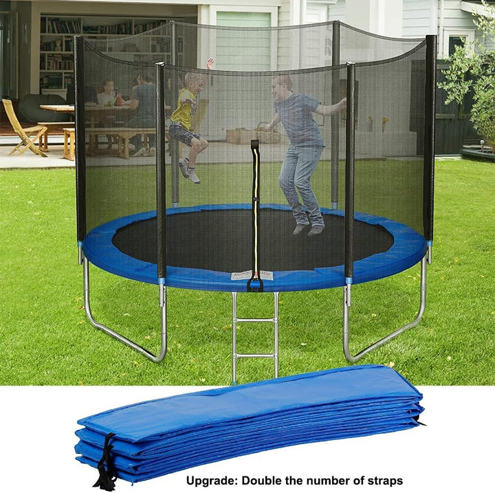 Trampoline Replacement Pad Safety Spring Cover, No Holes for Pole, Universal Fits for 10Ft 12Ft 14Ft Frames, Waterproof Trampoline Accessories Spring Pad