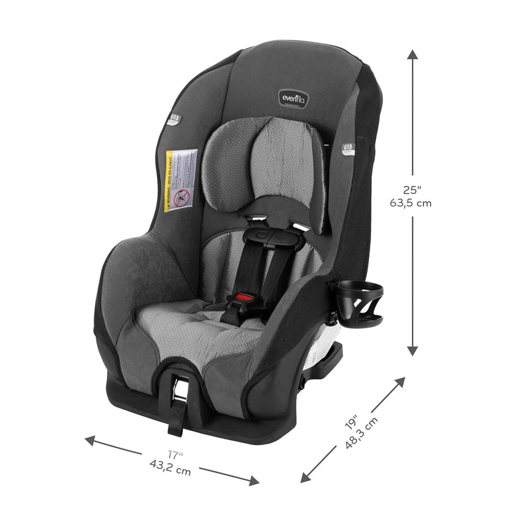 Tribute LX Convertible Car Seat – Compact Convenience for On-The-Go Families, Saturn Gray