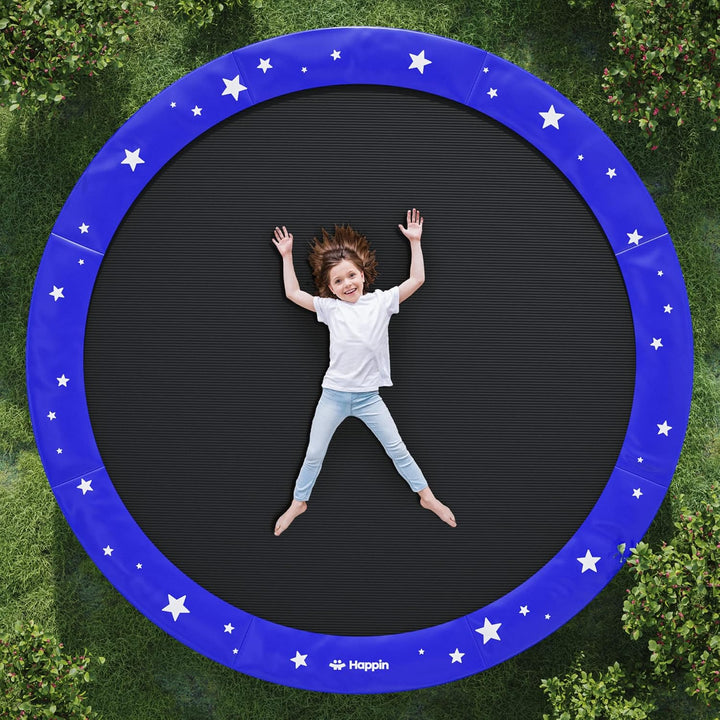 ® Trampoline Spring Cover Super Thick, Universal Fit 12FT/14FT/15FT -Trampoline Pad Replacement Stars Design, Waterproof, Tear & UV Resistant, Trampoline Pad Replacement for Ultimate Safety