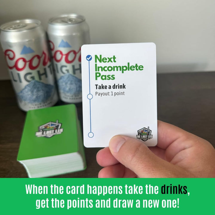 the Last Leg - Live Football Drinking Game. Perfect for Game Days, Tailgates, Parties, and Pre Games.