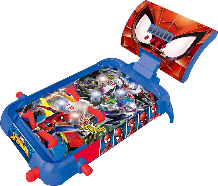 Batman Electronic Pinball Machine, Fun Sounds and Light Effects, 5 Obstacles, Works with 3 LR14 Batteries, Black/Yellow, JG610BAT