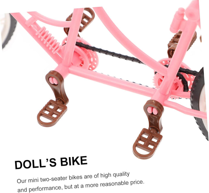 Two-Seater Bicycle Practical Bike Adornment Cycle Model Sculpture Art Ornaments Bike Plaything Desktop