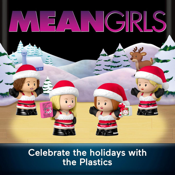 Mean Girls Movie Special Edition Holiday Set for Adults & Fans, 4 Figures in a Display Box