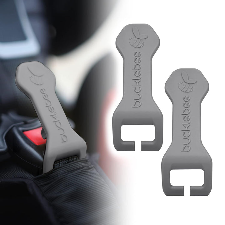 Easy Car Seat Buckle Release Aid for Children Unbuckle Car Seat Release Tool - Button Pusher - Opener for Nails - Buckle Release Tool (2 Packs Gray)