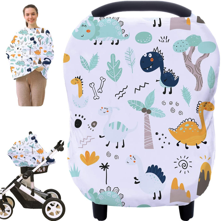 Car Seat Canopy Breastfeeding Cover - Multi Use Baby Stroller and Carseat Cover, Breastfeeding Covers, Boys and Girls Shower Gifts (Classical Arrows)