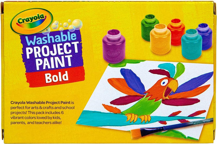 Washable Kids Paint (6Ct), Essential Preschool Supplies, Paint Set for Kids, Must Have Arts & Crafts Supplies, Nontoxic, Preschool Learning Activities for Toddlers