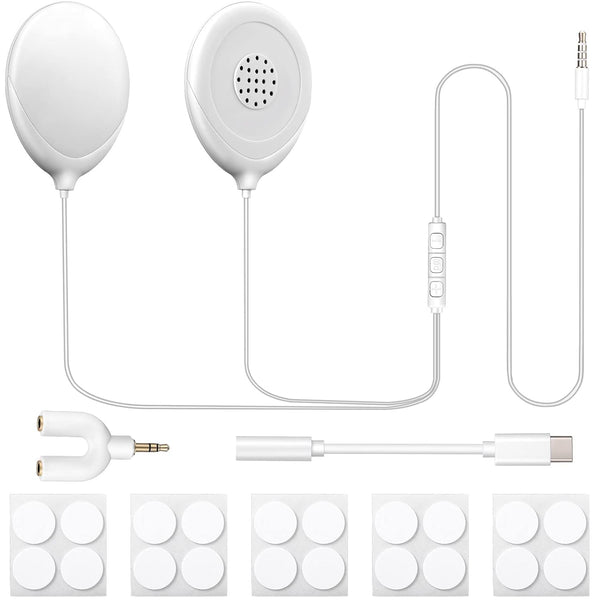8 Pcs Baby Bump Headphones Set Belly Headphones for Pregnant Women White Belly Speakers Women for Pregnancy Safely Play Music, Sounds, and Voices to Your Baby in the Womb