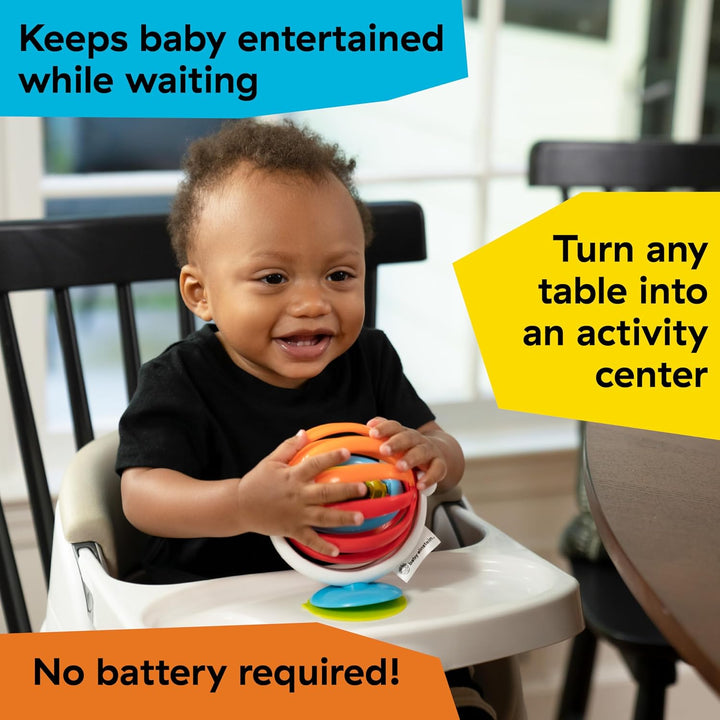 Sticky Spinner Bpa-Free Suction Cup High Chair Activity Toy and Tray Toy for Early Development, 3Mo+