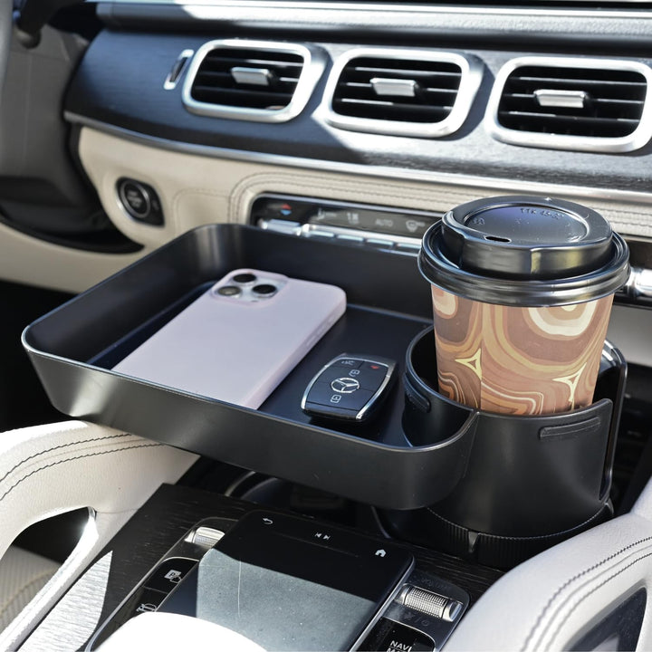 Car Seat Tray for Kids, Adjustable Base Car Seat Tray, Car Seat Cup Holder Snack Tray, Car Seat Tray for Kids Travel, Cup Holder Tray for Snacks, Car Seat Tray for Toddler, Car Seat Cup Holder Tray