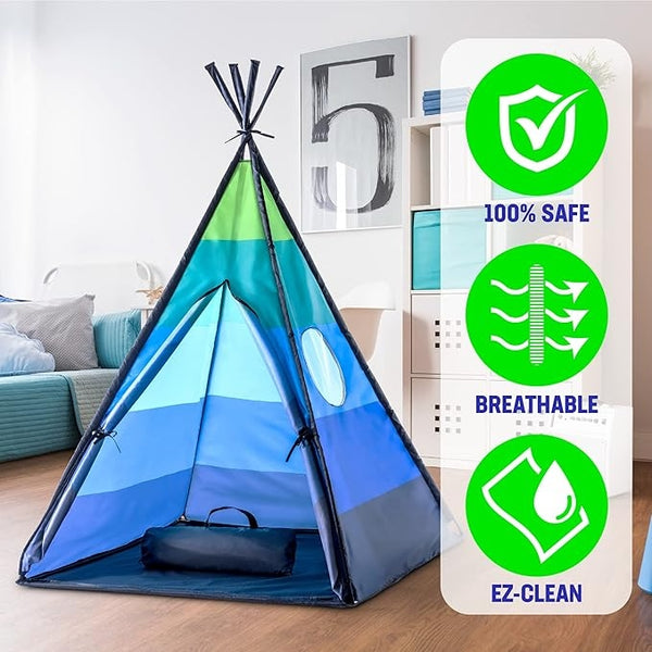- Pop 'N' Fun Play Tent - Pops up in Seconds and Easy Storage, Multicolor