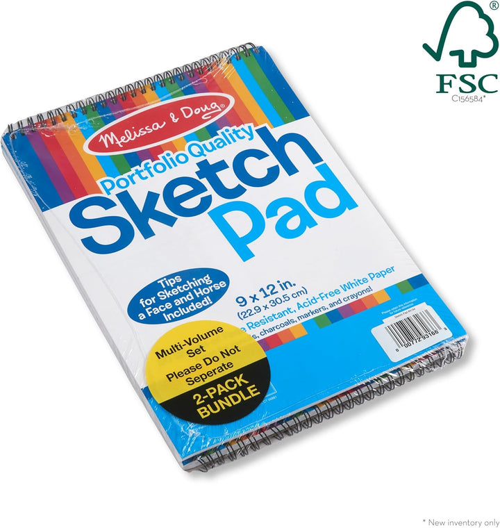 Sketch Pad (9 X 12 Inches) - 50 Sheets, 2-Pack - FSC Certified