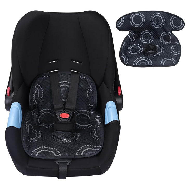 Piddle Pad, Car Seat Potty Training Protector, Baby Waterproof Car Seat Cover with Anti-Slip Backing, Machine Washable Liner for Toddler Carseat, Stroller (Black)
