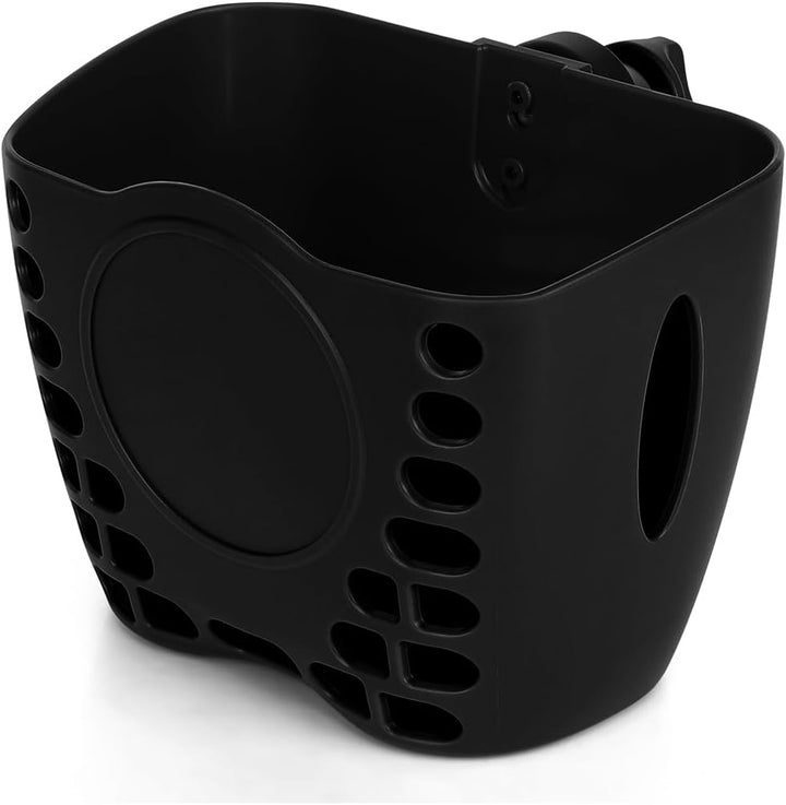 Stroller Cup Holder, Universal Cup Holder, Bike Cup Holder, 360° Rotatable Large Caliber Drinks Holder for Stroller, Bike, Wheelchair, Walker, Black