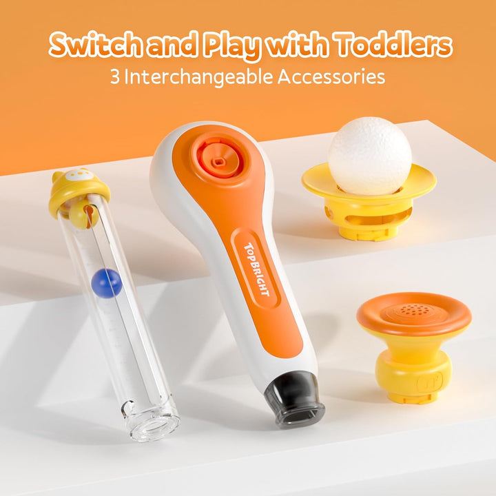 3 in 1 Sensory Toys for Toddler with Whistle, Ball Blowing, Floating Blow Pipe Balls – Autism Sensory Products, Fine Motor Skills, Toddler Toys for 3 4 5 Year Old Boys Girls Gifts