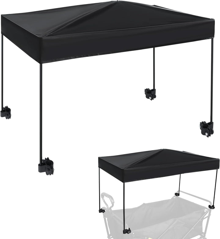 Universal Model Wagon Canopy Cover Garden Push Awning Portable Outdoor Stroller Accessories Awning for Garden Wagon, Shopping, Camping (Suitable for Folded,Gathering Folded Stroller) -44*69Cm