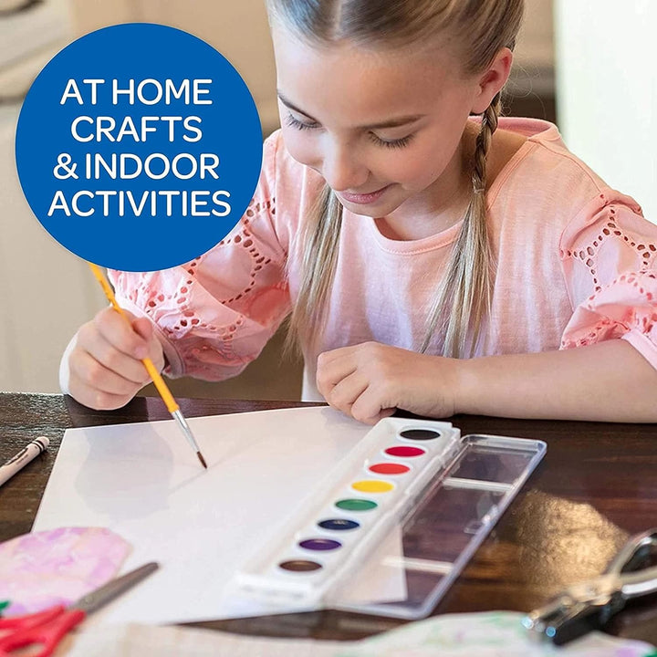 Washable Watercolor Paint Sets for Kids (12Ct), Bulk Classroom Art Supplies for Preschool & Kindergarten, Classroom Learning Activities for Toddlers