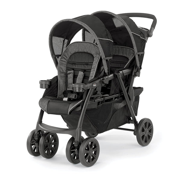Cortina Together Double Stroller - Minerale | Black/Silver