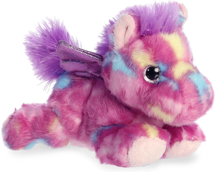 ® Vibrant Bright Fancies™ Jellyroll Unicorn™ Stuffed Animal - Eye-Catching Fun - Delightful Cuddles - Pink 7 Inches