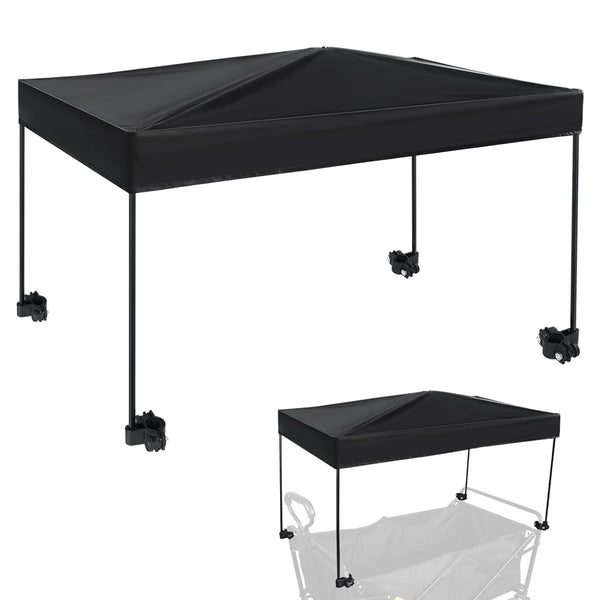Universal Model Wagon Canopy Cover Garden Push Awning Portable Outdoor Stroller Accessories Awning for Garden Wagon, Shopping, Camping (Suitable for Folded,Gathering Folded Stroller) -50*90Cm