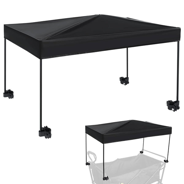 Universal Model Wagon Canopy Cover Garden Push Awning Portable Outdoor Stroller Accessories Awning for Garden Wagon, Shopping, Camping (Suitable for Folded,Gathering Folded Stroller) -56*90Cm