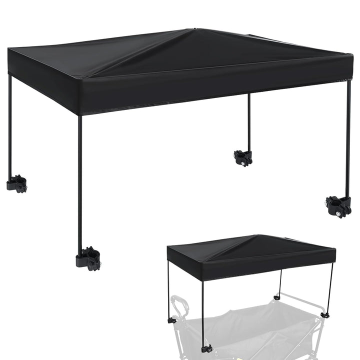 Universal Model Wagon Canopy Cover Garden Push Awning Portable Outdoor Stroller Accessories Awning for Garden Wagon, Shopping, Camping (Suitable for Folded,Gathering Folded Stroller) -56*90Cm