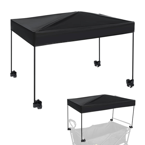 Universal Model Wagon Canopy Cover Garden Push Awning Portable Outdoor Stroller Accessories Awning for Garden Wagon, Shopping, Camping (Suitable for Folded,Gathering Folded Stroller) -44*76Cm