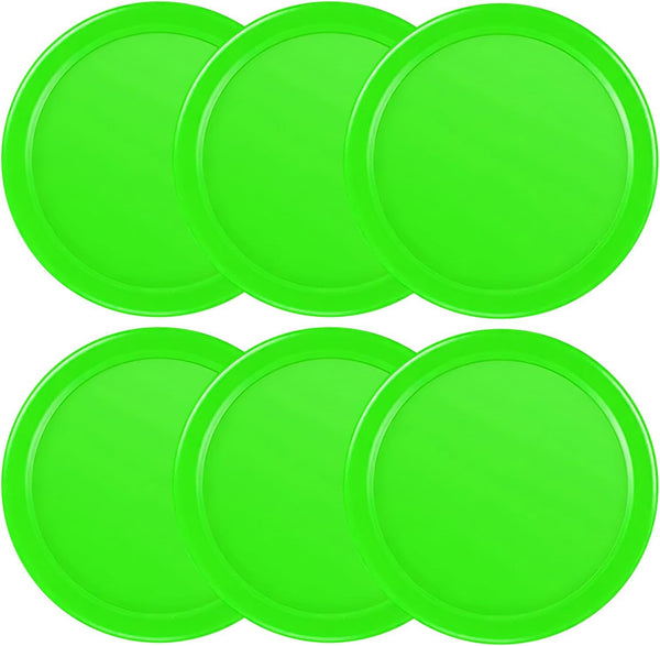 3 1/4 Inches Air Hockey Pucks 6 Pack Full Size Heavy Replacement Pucks for Game Tables Equipment Accessories