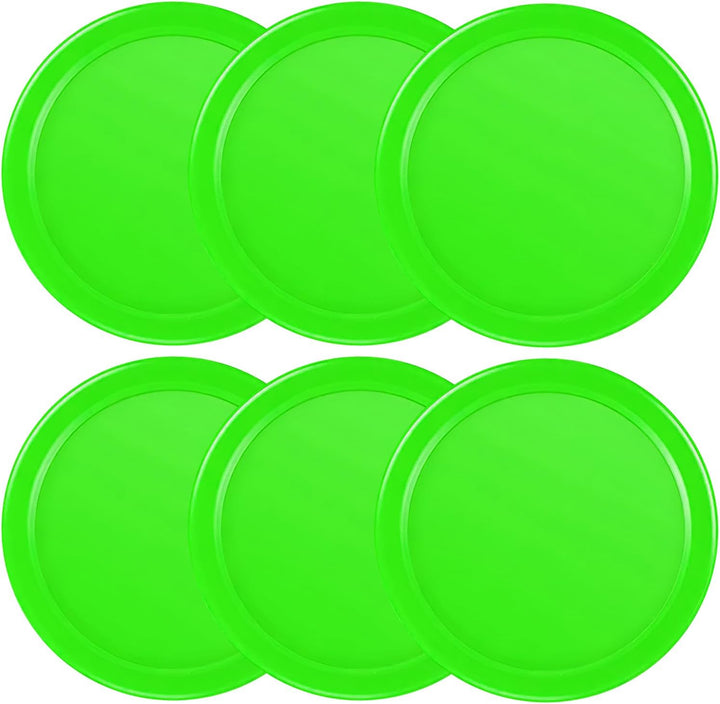 3 1/4 Inches Air Hockey Pucks 6 Pack Full Size Heavy Replacement Pucks for Game Tables Equipment Accessories